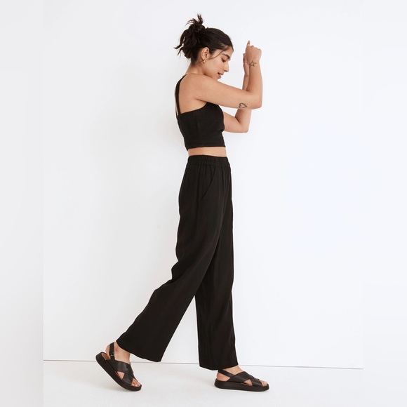 Madewell Breezewoven Pull-On High-Rise Straight Pants - Picture 2 of 9